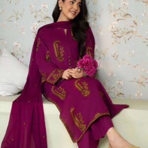 UNSTITCHED EMBROIDERED SUIT | 33 Outclass Designs Available